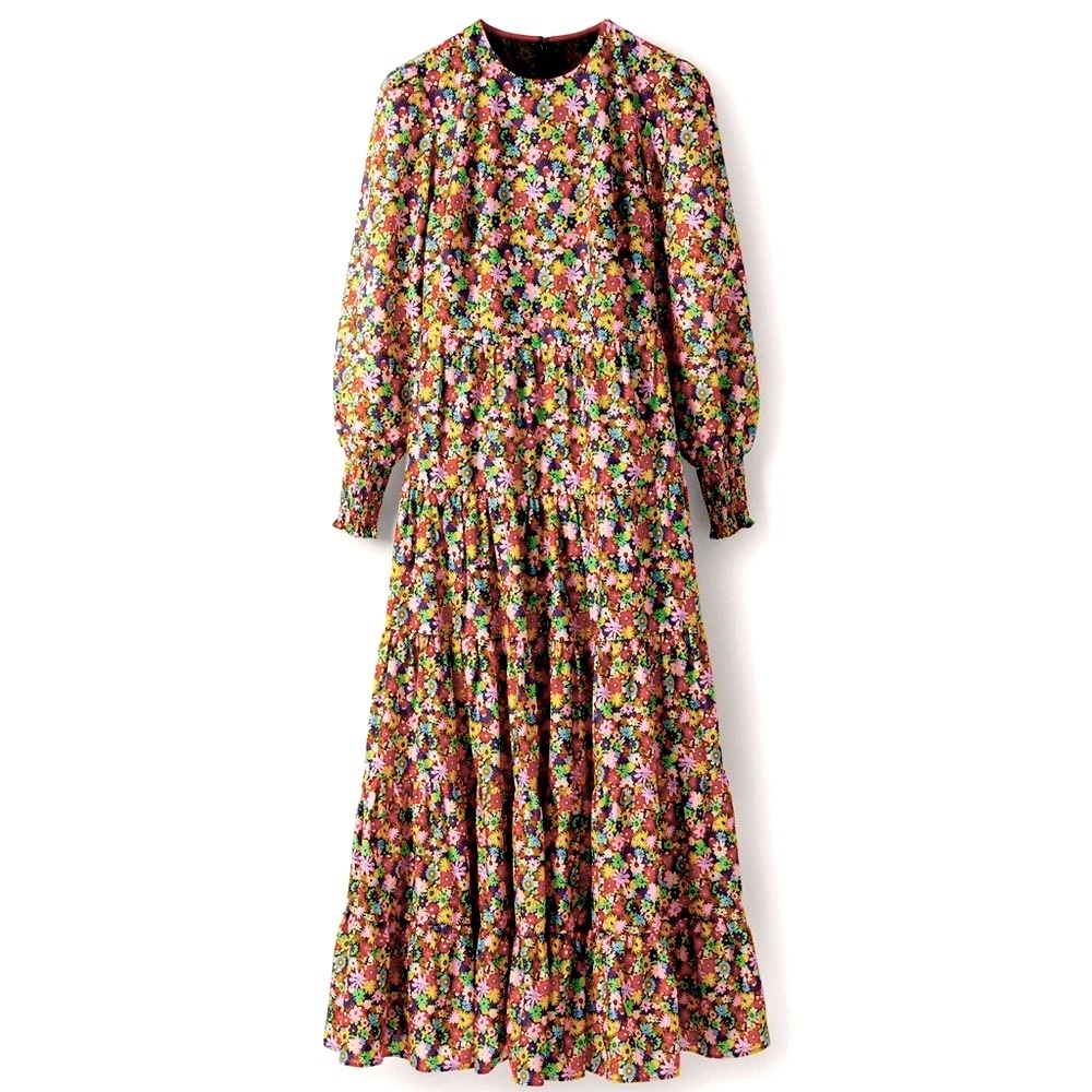 Boden Multicolor Floral Maxi Dress
